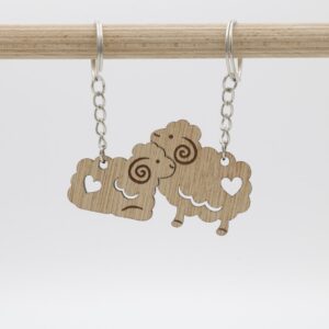 Sheep Large Duo Keyring