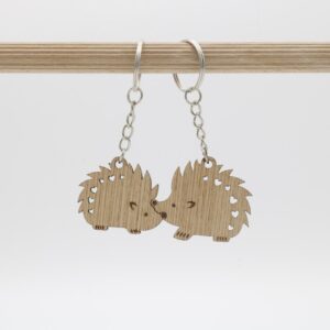 Hedgehogs Large Duo Keyring